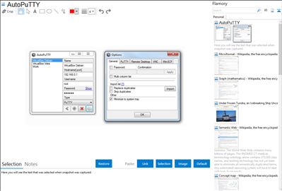 AutoPuTTY - Flamory bookmarks and screenshots