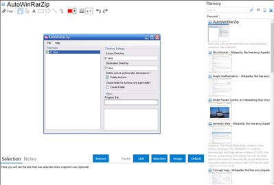 AutoWinRarZip - Flamory bookmarks and screenshots