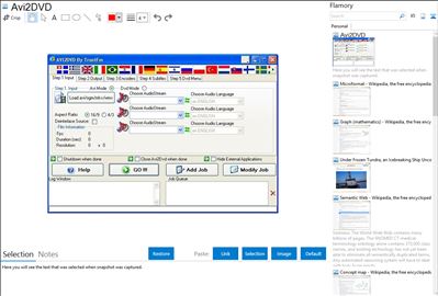 Avi2DVD - Flamory bookmarks and screenshots
