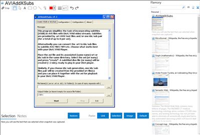 AVIAddXSubs - Flamory bookmarks and screenshots