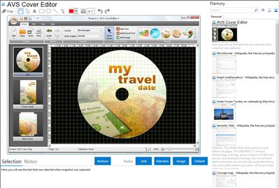 AVS Cover Editor - Flamory bookmarks and screenshots