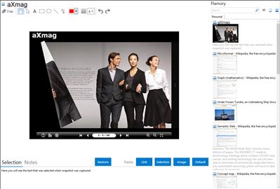 aXmag - Flamory bookmarks and screenshots