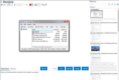 Bandizip - Flamory bookmarks and screenshots