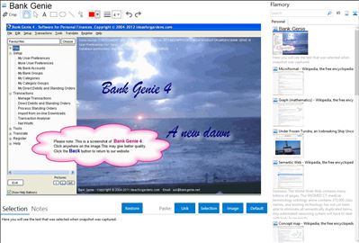Bank Genie - Flamory bookmarks and screenshots