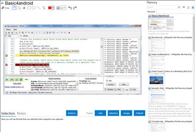 Basic4android - Flamory bookmarks and screenshots