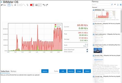 BitMeter OS - Flamory bookmarks and screenshots