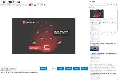 BitTorrent Live - Flamory bookmarks and screenshots