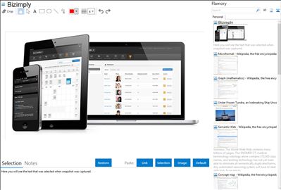 Bizimply - Flamory bookmarks and screenshots