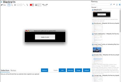 Blackra1n - Flamory bookmarks and screenshots