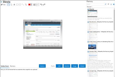 Blesta - Flamory bookmarks and screenshots