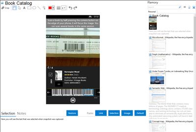 Book Catalog - Flamory bookmarks and screenshots
