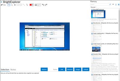 BrightExplorer - Flamory bookmarks and screenshots