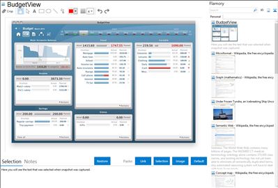 BudgetView - Flamory bookmarks and screenshots