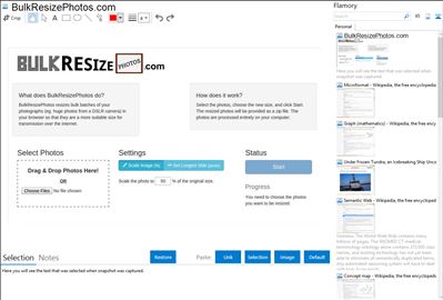 BulkResizePhotos.com - Flamory bookmarks and screenshots