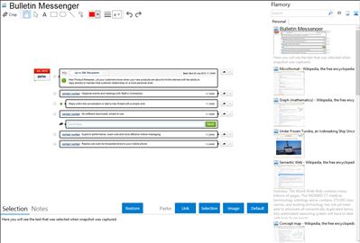 Bulletin Messenger - Flamory bookmarks and screenshots