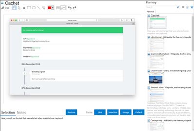 Cachet - Flamory bookmarks and screenshots