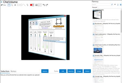 CheVolume - Flamory bookmarks and screenshots