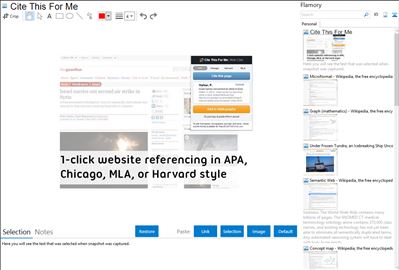 Cite This For Me - Flamory bookmarks and screenshots