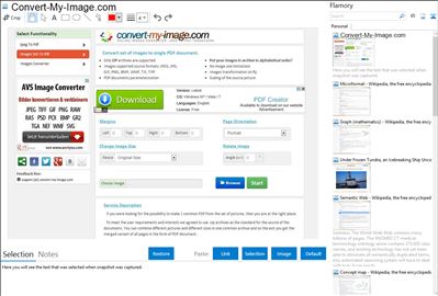 Convert-My-Image.com - Flamory bookmarks and screenshots