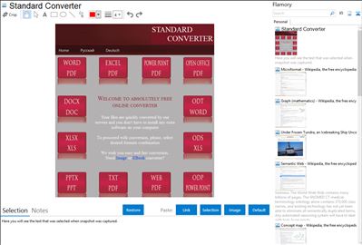 Standard Converter - Flamory bookmarks and screenshots