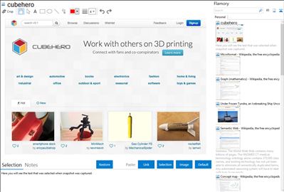 cubehero - Flamory bookmarks and screenshots