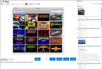 D-Box - Flamory bookmarks and screenshots