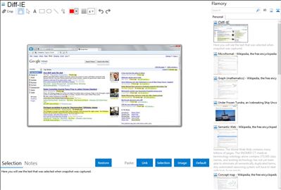 Diff-IE - Flamory bookmarks and screenshots