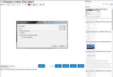 Directory Linker (DirLinker) - Flamory bookmarks and screenshots