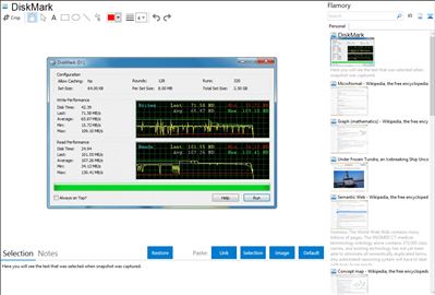 DiskMark - Flamory bookmarks and screenshots