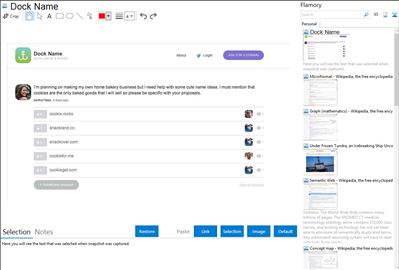 Dock Name - Flamory bookmarks and screenshots