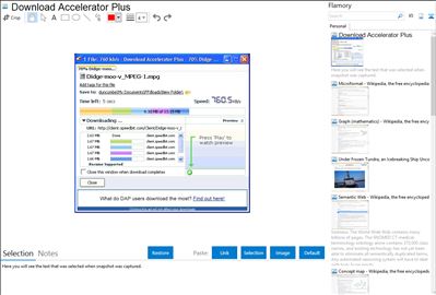 Download Accelerator Plus - Flamory bookmarks and screenshots