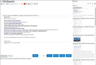 DSLReports - Flamory bookmarks and screenshots