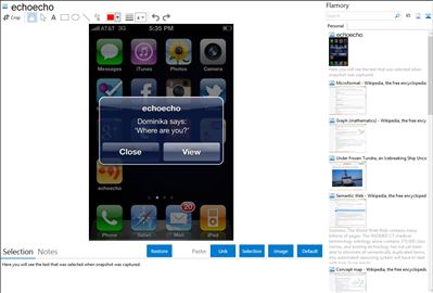 echoecho - Flamory bookmarks and screenshots