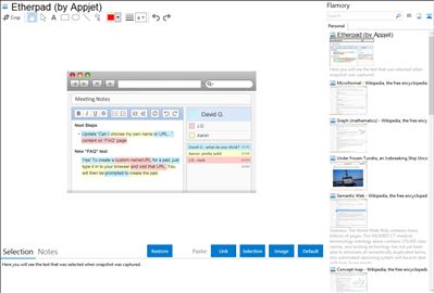 Etherpad (by Appjet) - Flamory bookmarks and screenshots