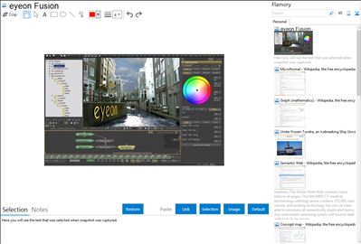 eyeon Fusion - Flamory bookmarks and screenshots