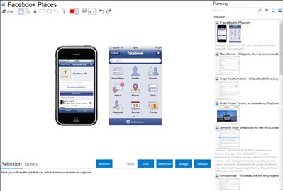 Facebook Places - Flamory bookmarks and screenshots