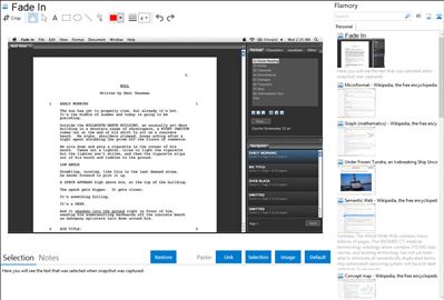 Fade In - Flamory bookmarks and screenshots