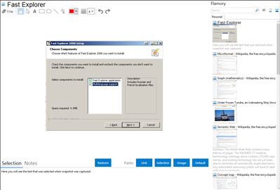 Fast Explorer - Flamory bookmarks and screenshots