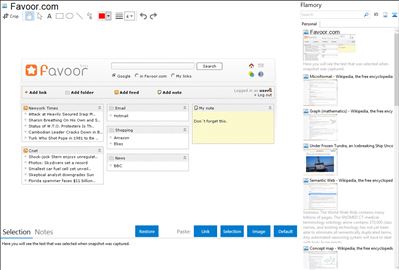 Favoor.com - Flamory bookmarks and screenshots