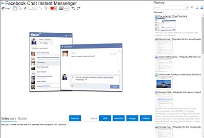 Facebook Chat Instant Messenger - Flamory bookmarks and screenshots