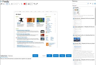 Feedly - Flamory bookmarks and screenshots
