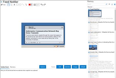 Feed Notifier - Flamory bookmarks and screenshots