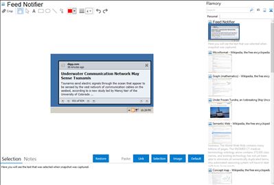 Feed Notifier - Flamory bookmarks and screenshots