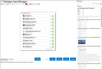 FileHippo App Manager - Flamory bookmarks and screenshots
