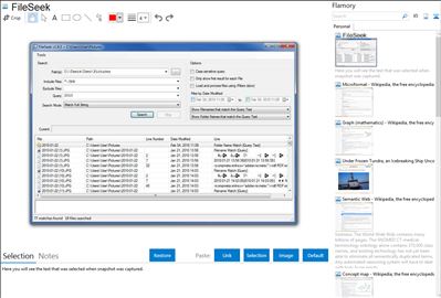 FileSeek - Flamory bookmarks and screenshots