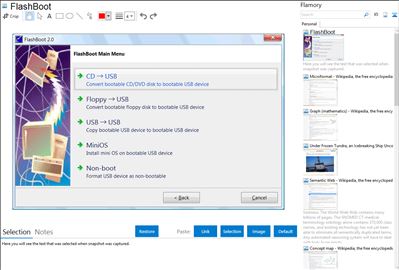 FlashBoot - Flamory bookmarks and screenshots