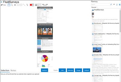 FluidSurveys - Flamory bookmarks and screenshots
