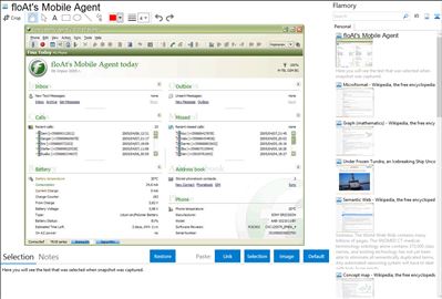 floAt's Mobile Agent - Flamory bookmarks and screenshots