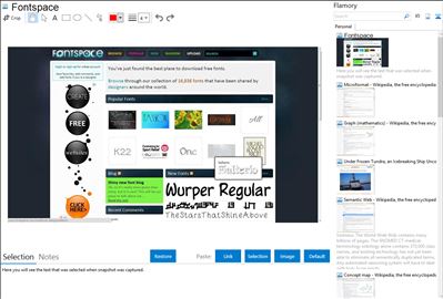 Fontspace - Flamory bookmarks and screenshots