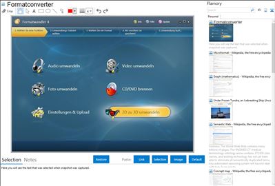 Formatconverter - Flamory bookmarks and screenshots